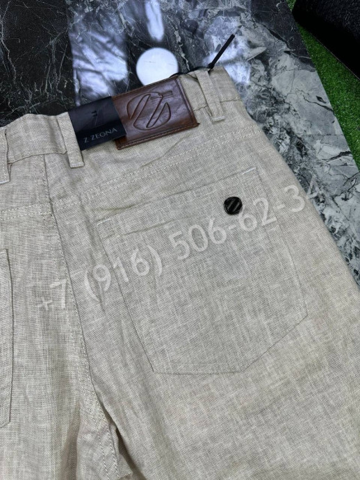 Льняные брюки Zegna 17753
