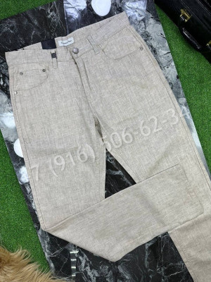 Льняные брюки Zegna 17753