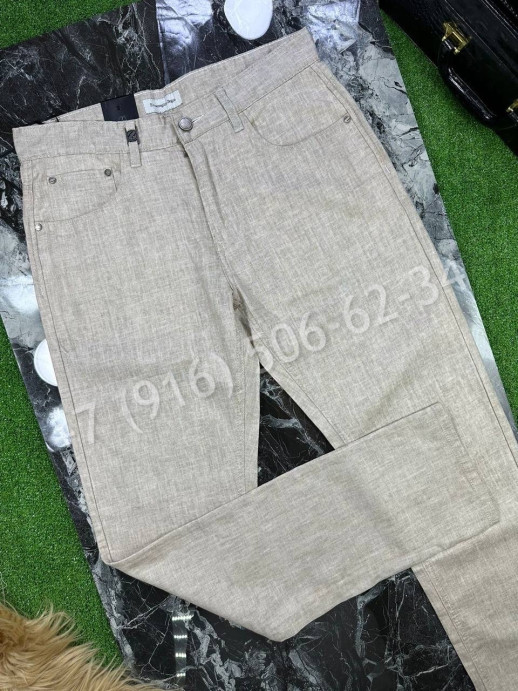 Льняные брюки Zegna 17753