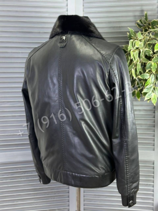 Кожаная куртка со вставками кожи питона Stefano Ricci 22260