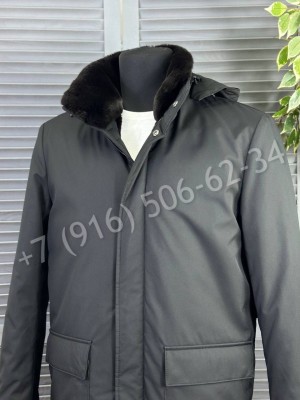 Куртка Loro Piana на меху (съемный капюшон/воротник) 23783