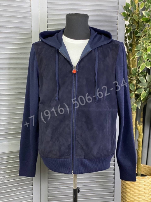 Комбинированная куртка с замшей Loro Piana 14394