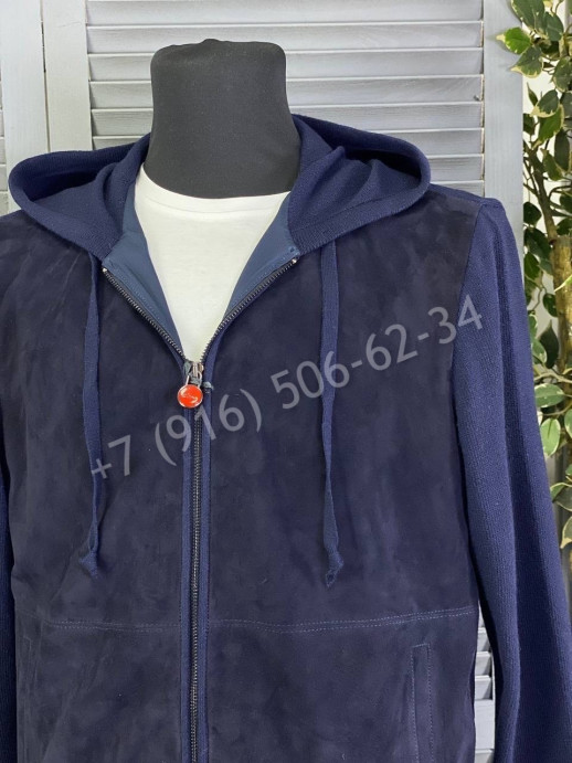 Комбинированная куртка с замшей Loro Piana 14394