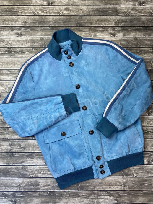 Замшевый бомбер KITON 5873