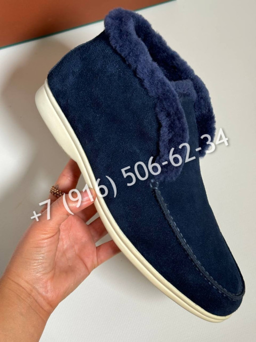 Лоферы Loro Piana на меху 5391 1