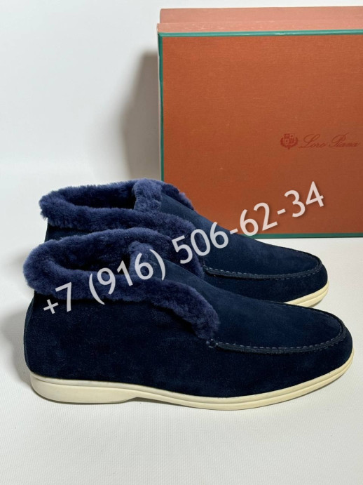 Лоферы Loro Piana на меху 5391 1