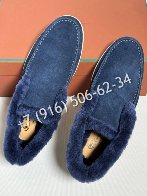 Лоферы Loro Piana на меху 5391 1