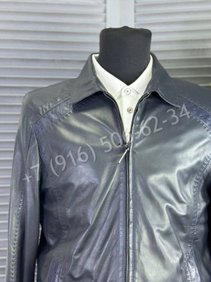 Кожаная куртка со вставками кожи страуса Stefano Ricci 22261