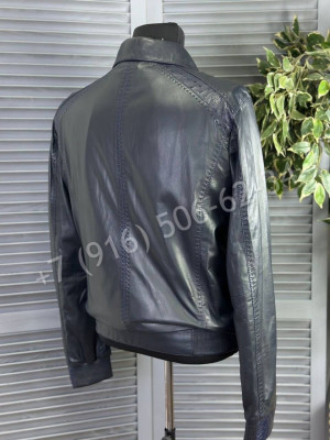 Кожаная куртка со вставками кожи страуса Stefano Ricci 22261