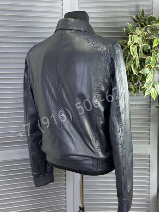 Кожаная куртка со вставками кожи страуса Stefano Ricci 22261