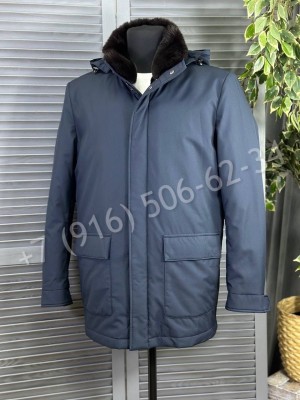 Куртка Loro Piana на меху (съемный капюшон/воротник) 23784