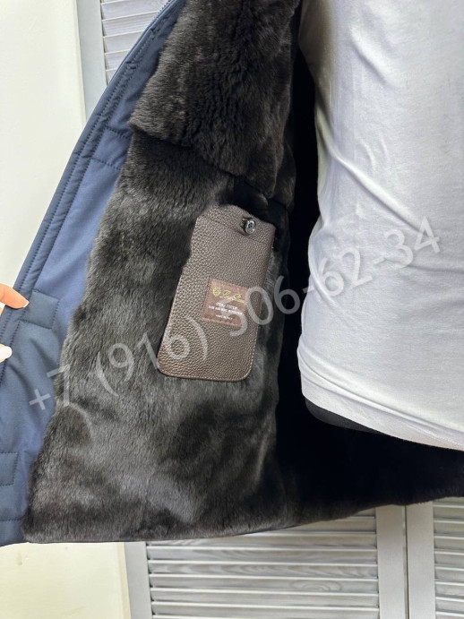 Куртка Loro Piana на меху (съемный капюшон/воротник) 23784