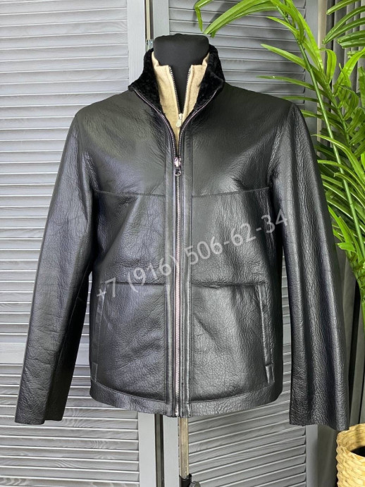 Кожаная куртка двухсторонняя Armani 6389