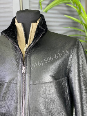 Кожаная куртка двухсторонняя Armani 6389