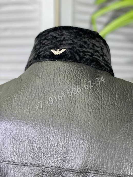 Кожаная куртка двухсторонняя Armani 6389
