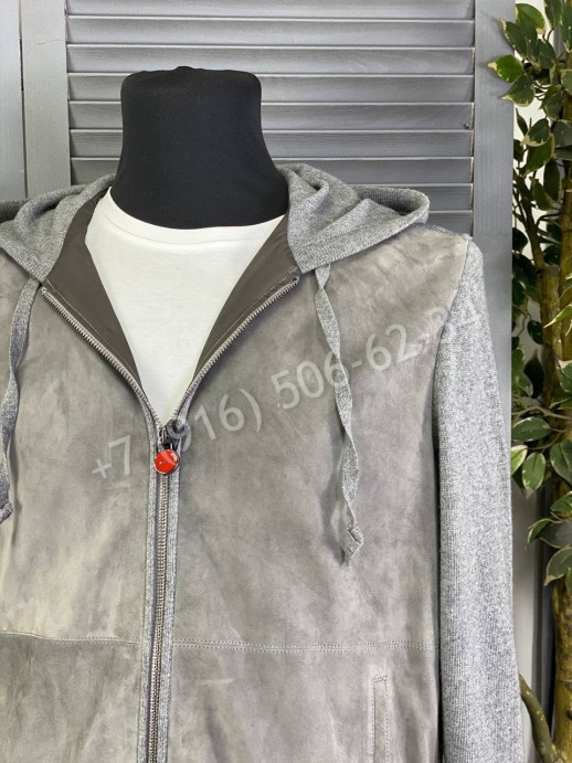 Комбинированная куртка с замшей Loro Piana 14396