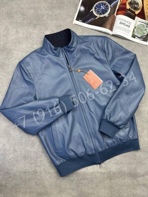 Кожаная куртка бомбер двусторонняя Loro Piana 31445