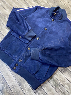 Замшевый бомбер KITON 5876