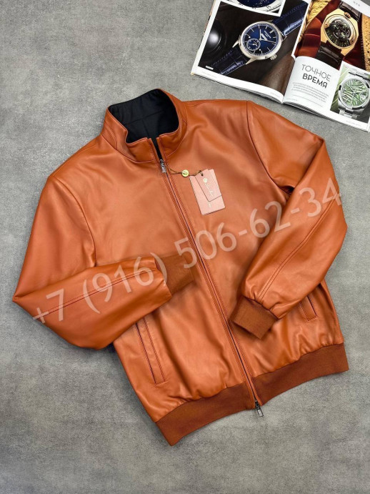 Кожаная куртка бомбер двусторонняя Loro Piana 31447