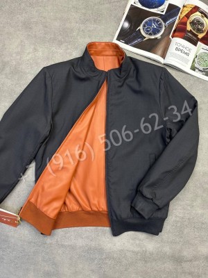 Кожаная куртка бомбер двусторонняя Loro Piana 31447