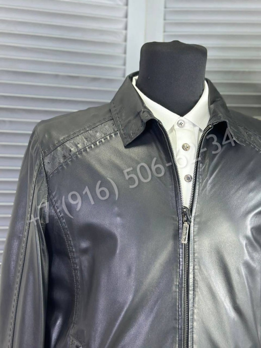 Кожаная куртка со вставками кожи страуса Stefano Ricci 22264