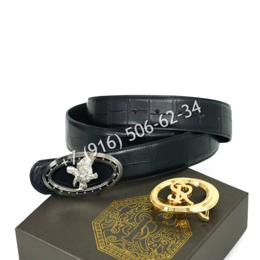 Ремень Stefano Ricci из кожи крокодила 9040 2