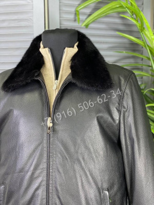 Кожаная куртка Brunello Cucinelli 6392