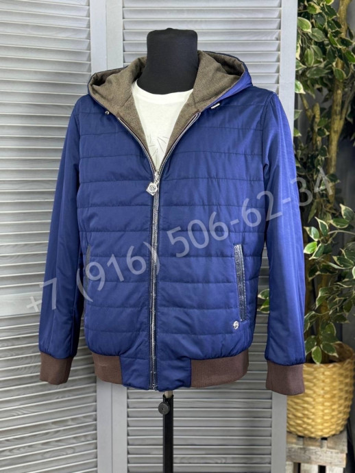 Двухсторонняя куртка Stefano Ricci со вставками кожи крокодила 27338