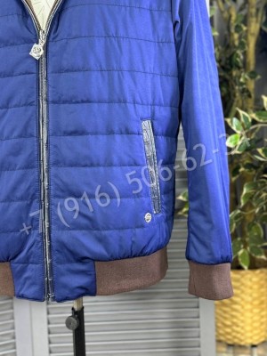 Двухсторонняя куртка Stefano Ricci со вставками кожи крокодила 27338