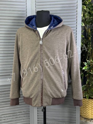 Двухсторонняя куртка Stefano Ricci со вставками кожи крокодила 27338