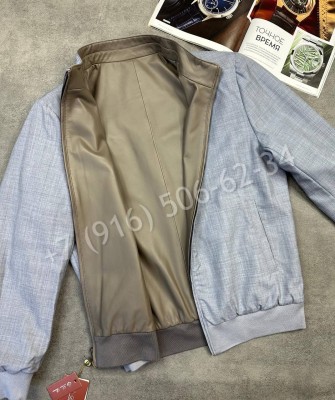 Кожаная куртка бомбер двусторонняя Loro Piana 31448