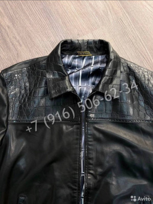 Куртка Stefano Ricci со вставками кожи крокодила 6082