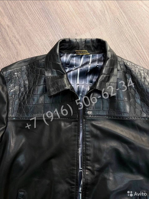 Куртка Stefano Ricci со вставками кожи крокодила 6082