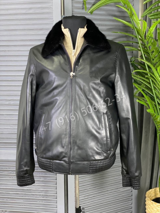 Кожаная куртка Brunello Cucinelli 6393