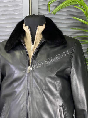 Кожаная куртка Brunello Cucinelli 6393