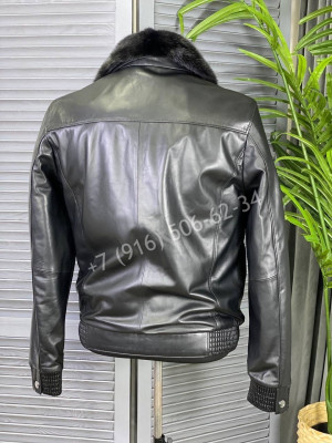 Кожаная куртка Brunello Cucinelli 6393