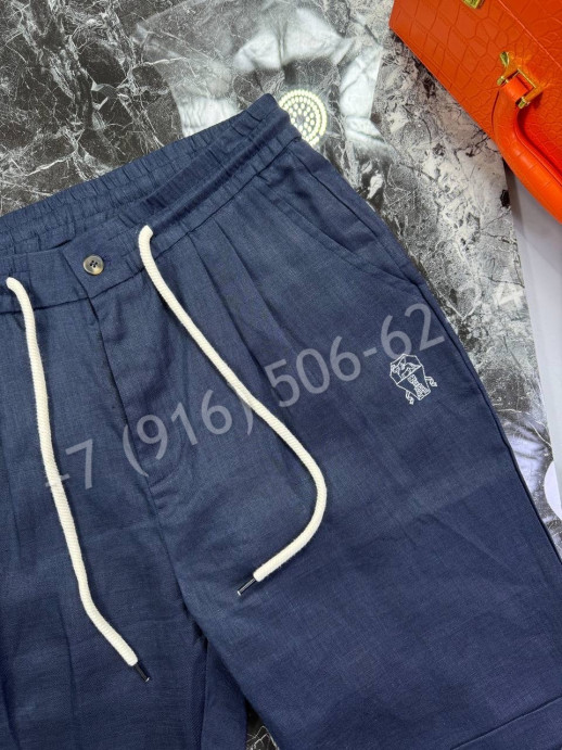 Шорты из льна Brunello Cucinelli 30340