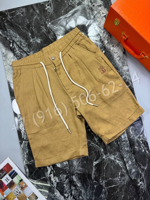 Шорты из льна Brunello Cucinelli 30340