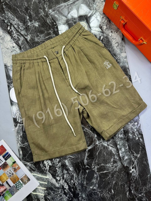 Шорты из льна Brunello Cucinelli 30340