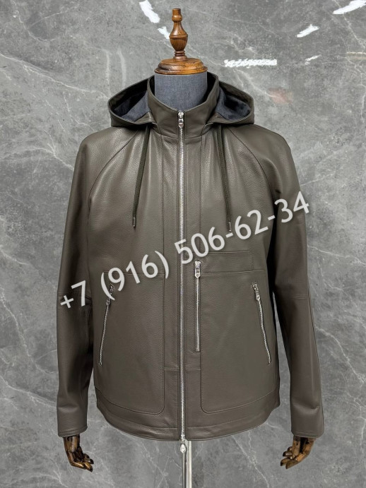 Кожаная куртка Hermes 5739 6