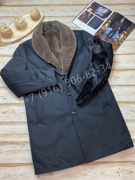 Кашемировое пальто с меховой подкладкой Loro Piana 5561