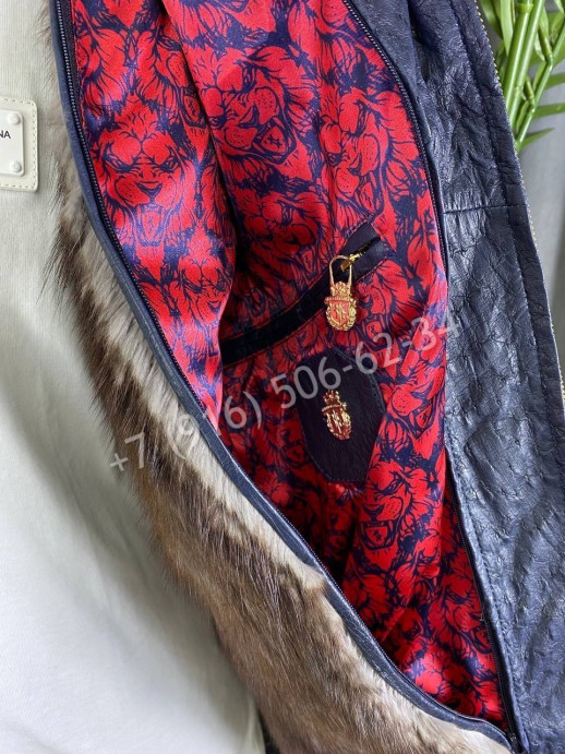 Кожаная куртка из кожи страуса Billionaire 7770