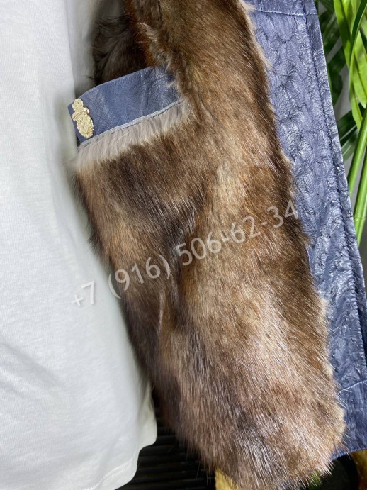 Кожаная куртка из кожи страуса Billionaire 7770