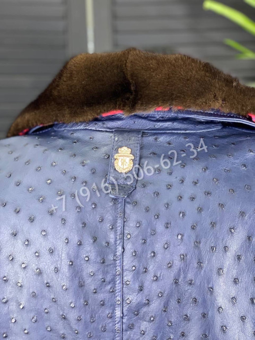 Кожаная куртка из кожи страуса Billionaire 7770