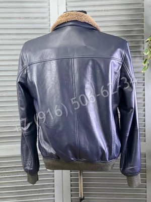 Кожаная куртка Brunello Cucinelli 19566