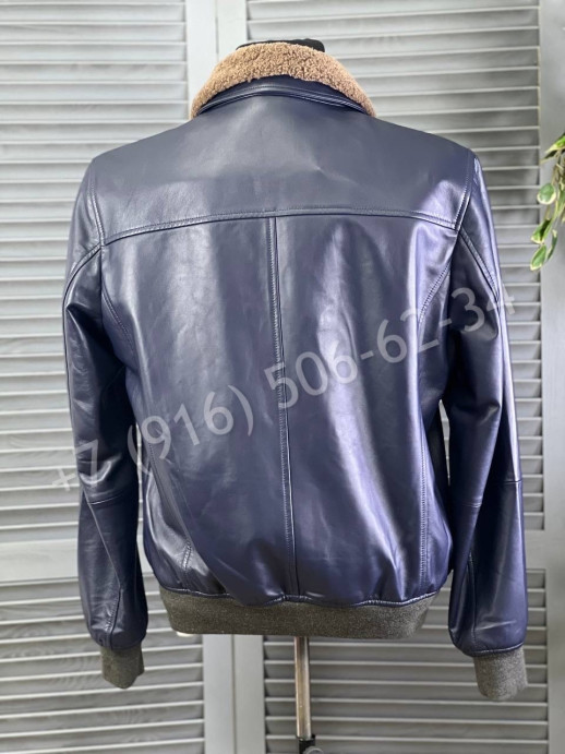 Кожаная куртка Brunello Cucinelli 19566