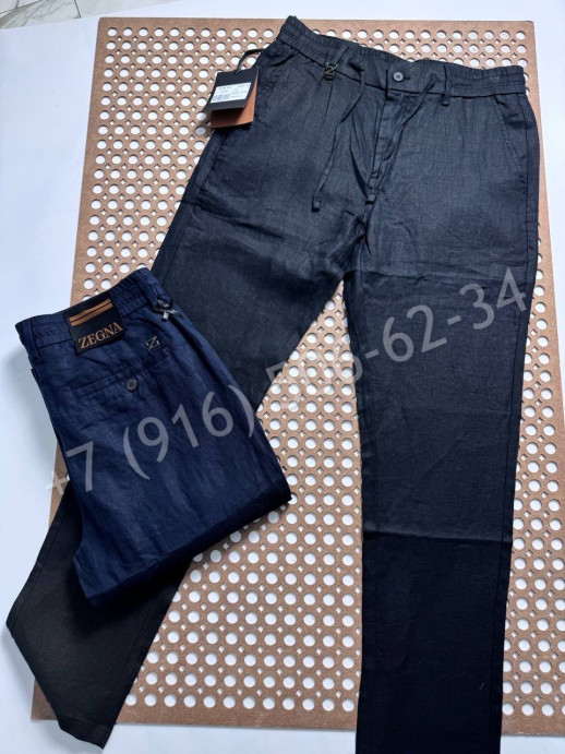Брюки из льна Zegna 30141