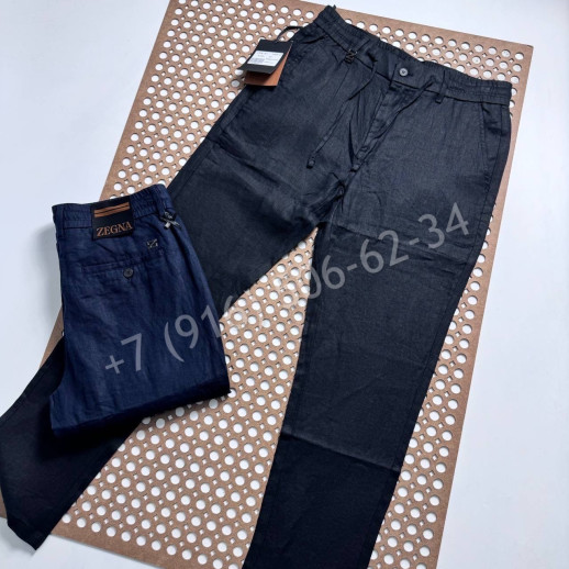 Брюки из льна Zegna 30141
