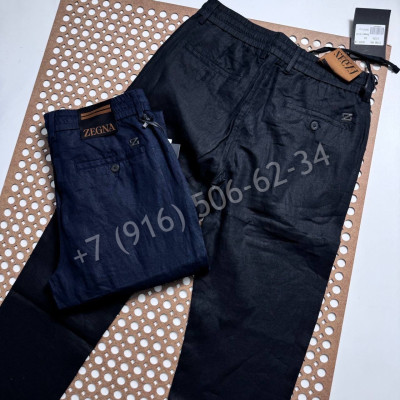 Брюки из льна Zegna 30141