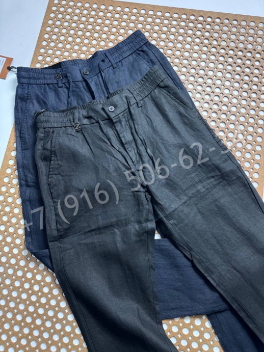 Брюки из льна Zegna 30141